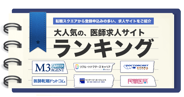 医師求人サイト申込数ランキング